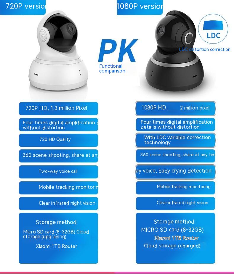 HD Night Vision Maison Surveillance à 360 degrés Caméra WiFi sans fil