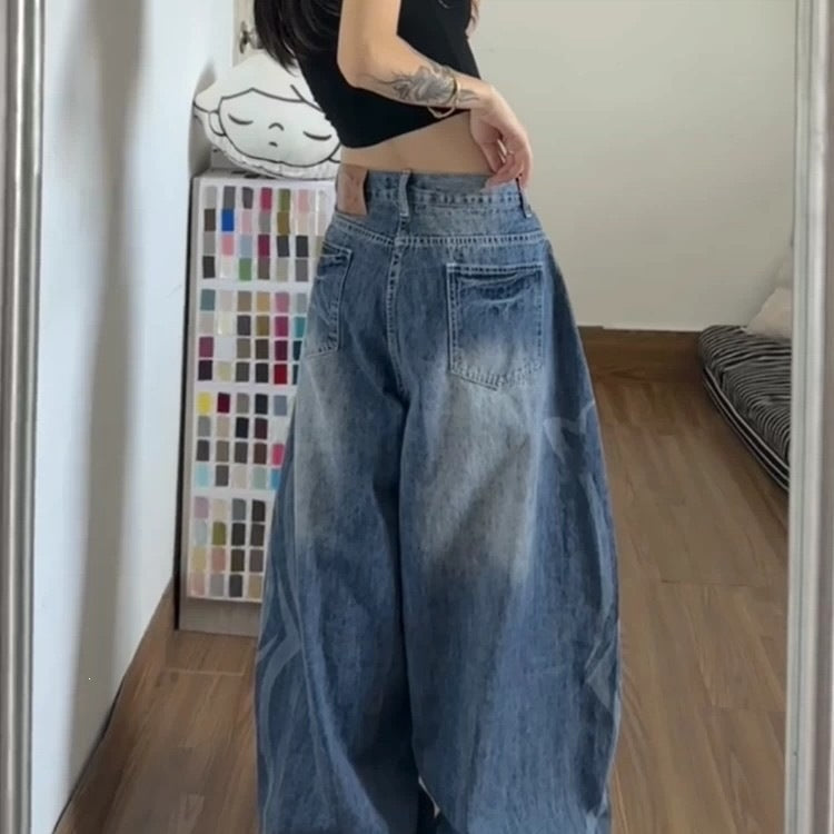 Femmes style américain Ripped Bootcut Jeans
