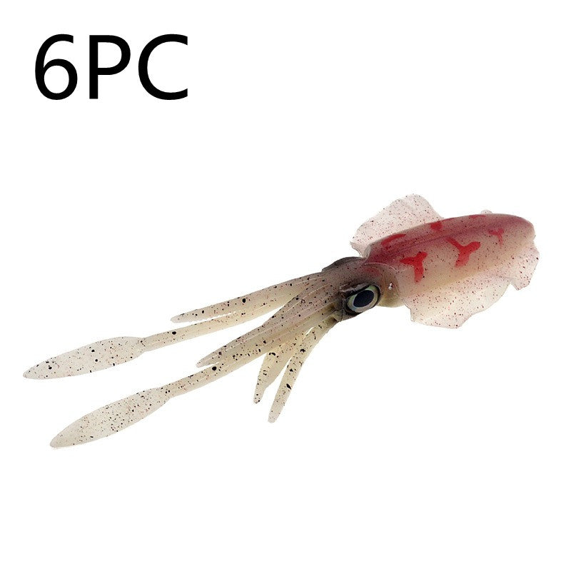 Pâte de calmar 15cm 20g Pêche en mer Bateau Simulation Fausse Pâte Octopus Deep Sea Soft Ba
