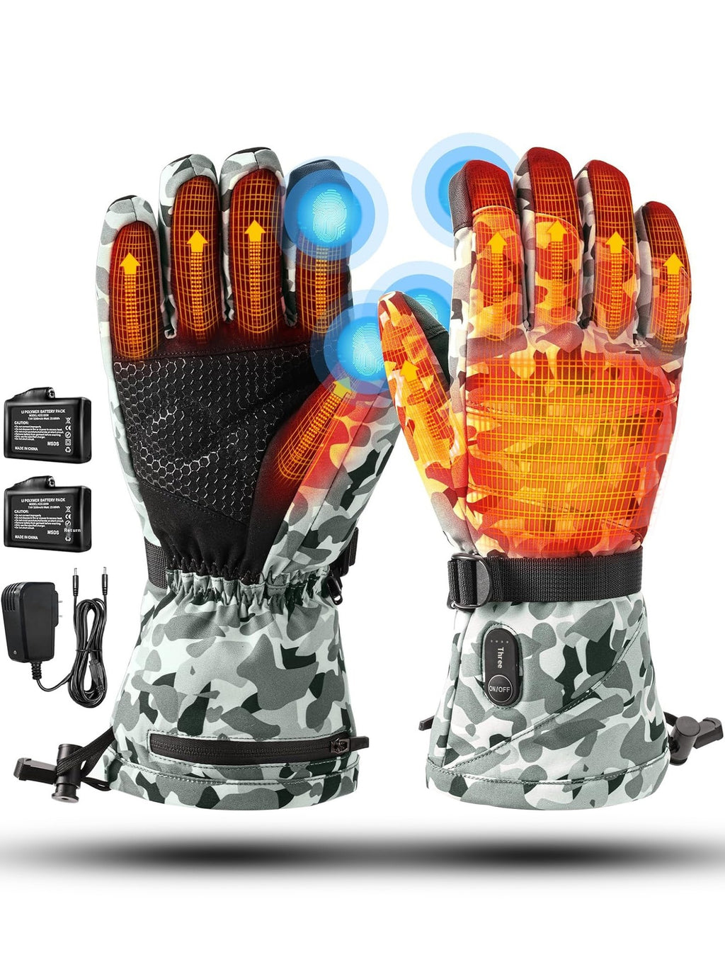 Ski extérieur Vélo Gants de chauffage épais