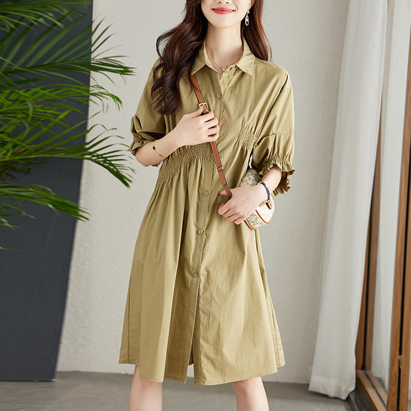 Women's Asymmetrical Pleated Midi Bodycon Dress