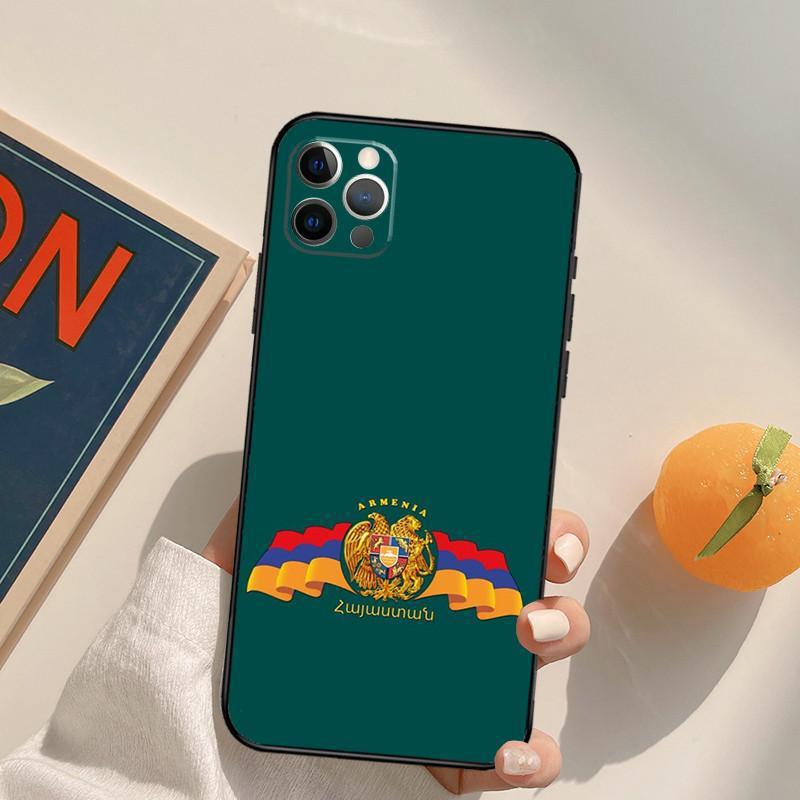 Cas personnalisé et minimaliste de téléphone drapeau arménien