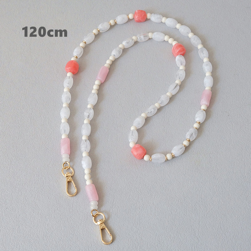 Accessoires de chaîne de perles colorés tout-match