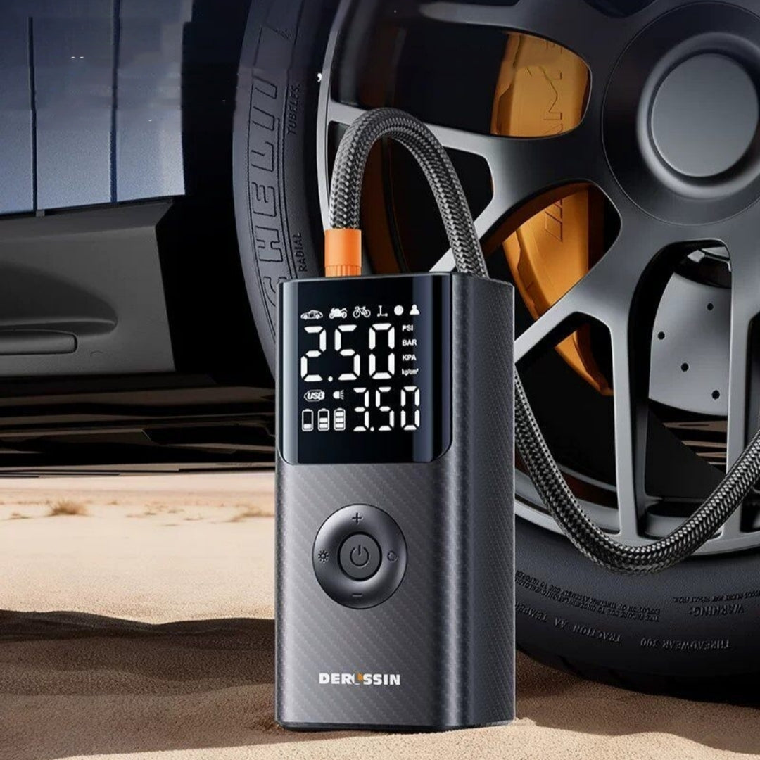 Démarreur de batterie de voiture portable avec pompe à air