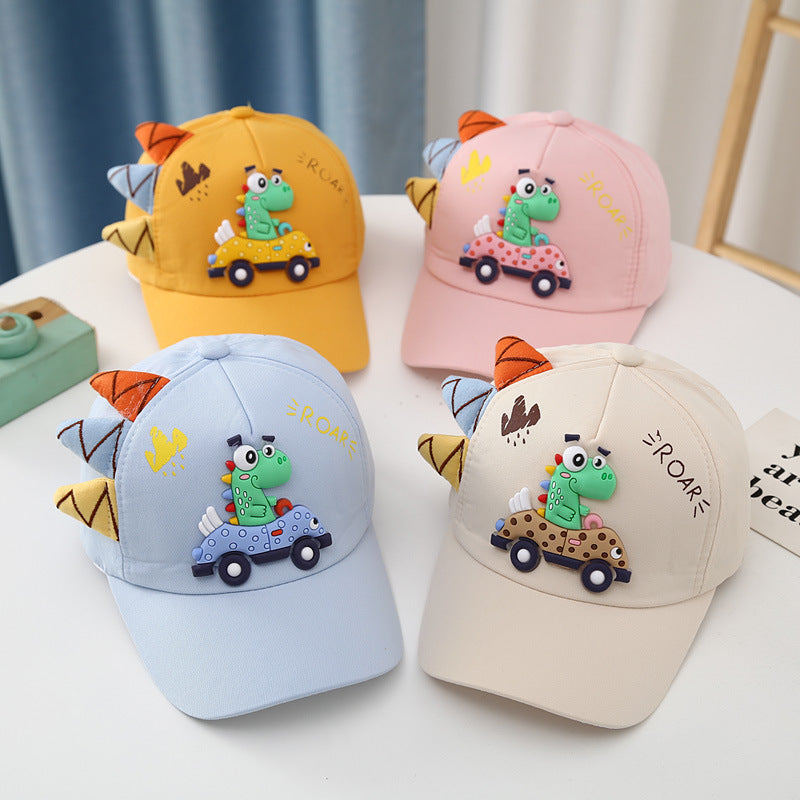 Dinosaur Voiture Peaked Cap Coréen Style Garçons et filles Broderie