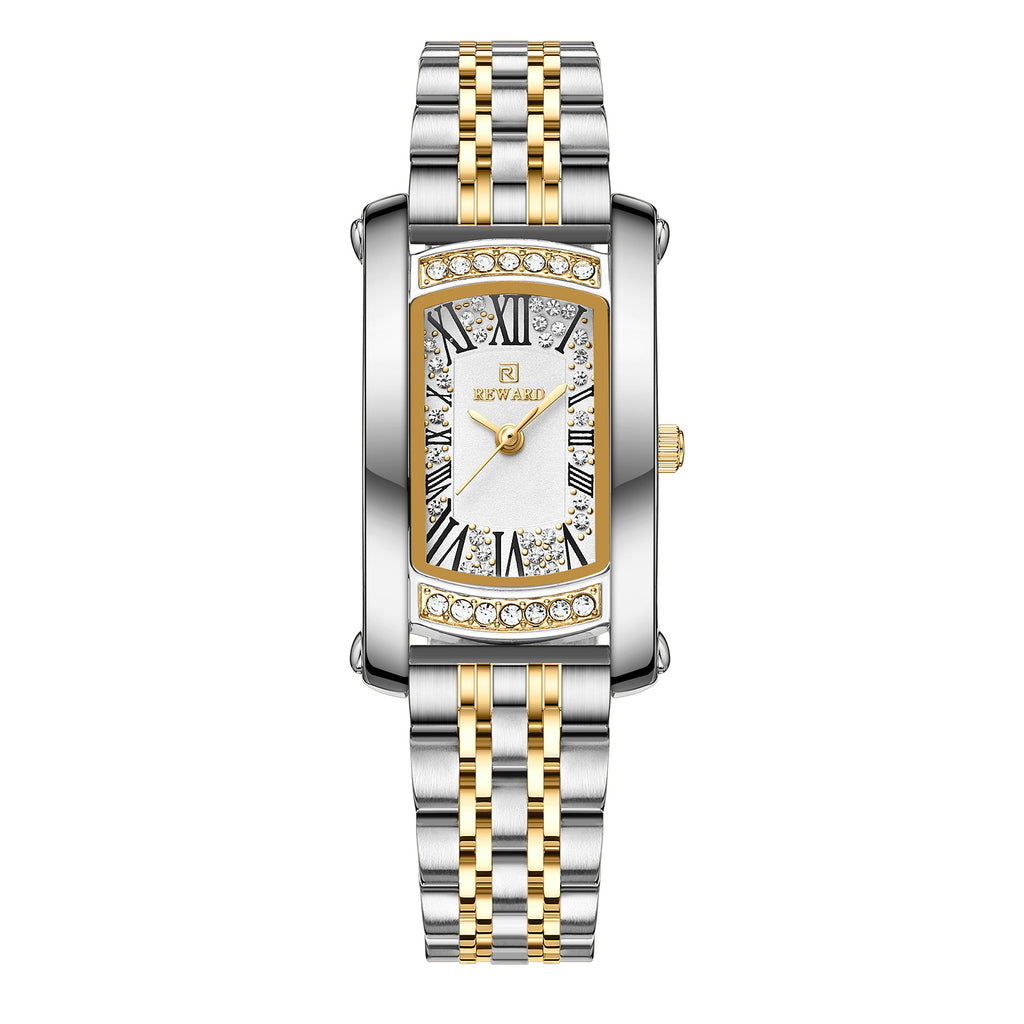 Fashion de luxe abordable Imperméable Femmes Square Quartz Wrist Watch