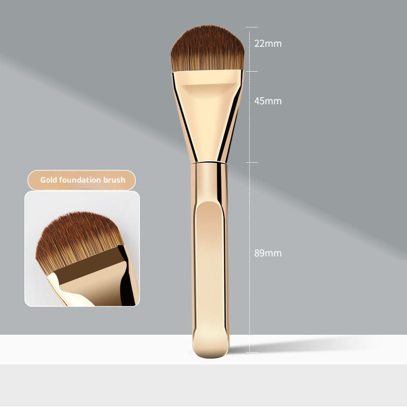 Fondation en forme de langue Brosse à tête plate de maquillage sans couture ultra-mince