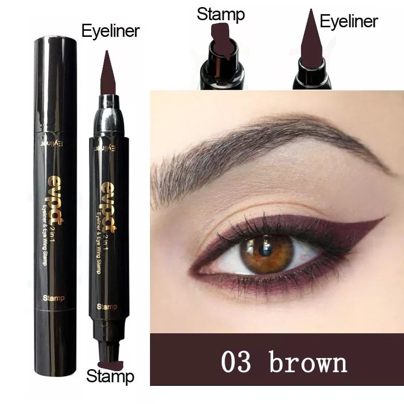 Stylo à double pointe pour colorer le coin extérieur de l'eyeliner