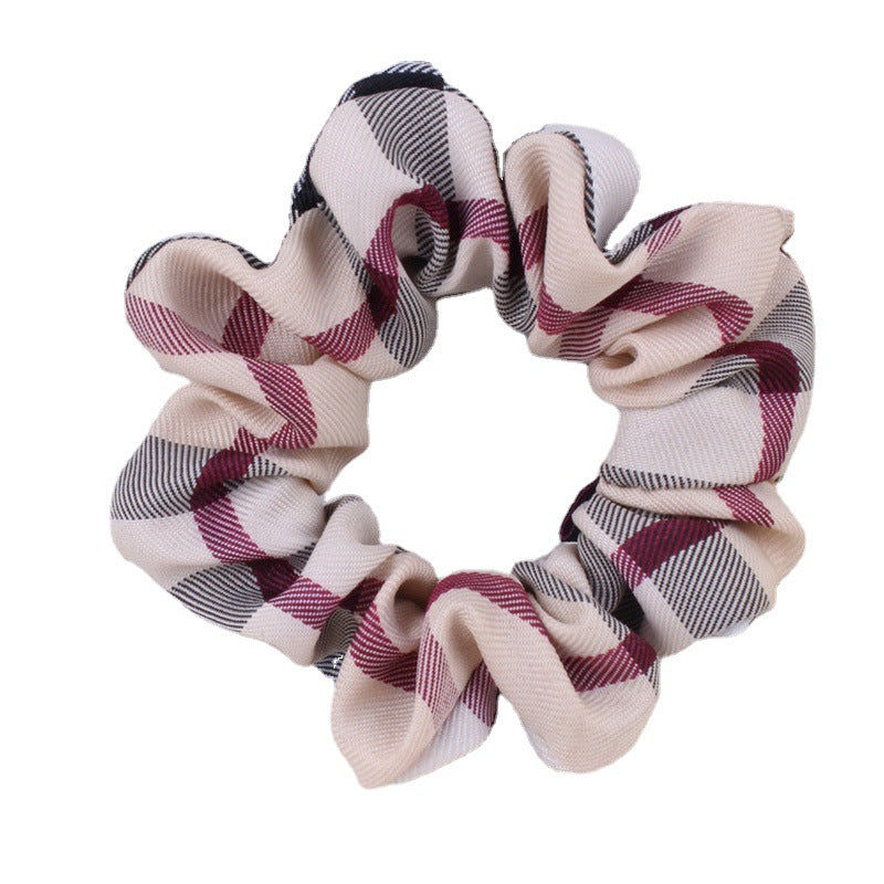 Tissu de plaid Bande de cheveux épaisse Haut de la tête
