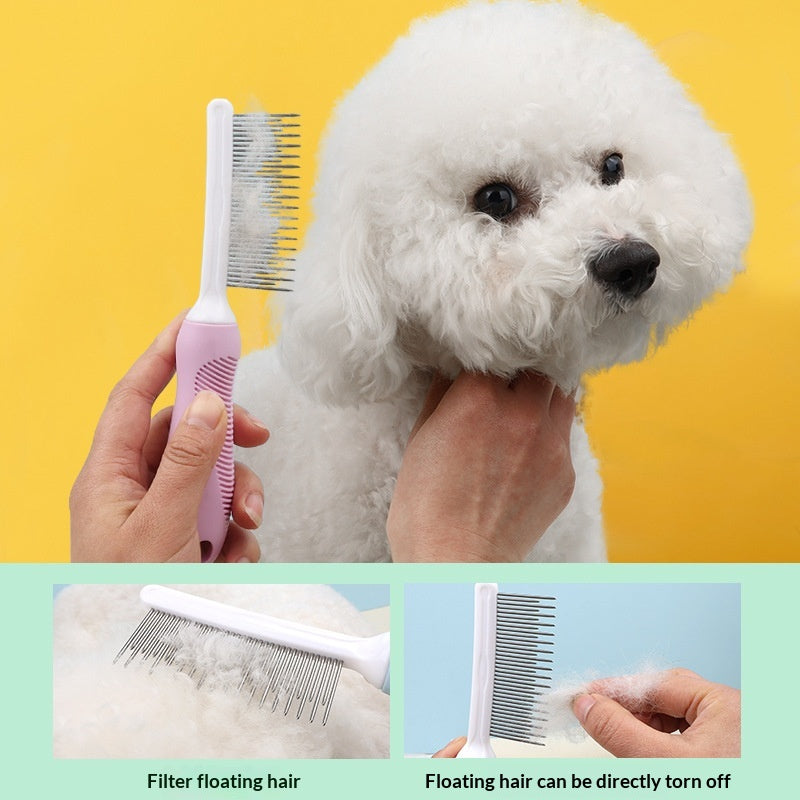 Démanchement de chat et démêlant peigne chien de toilettage et outil de nettoyage
