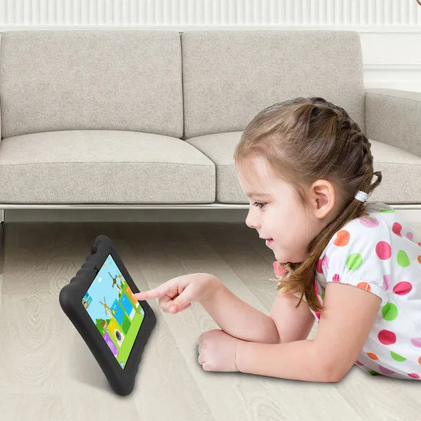 Boîtier en silicone résistant aux chocs avec support pour tablettes de 7'