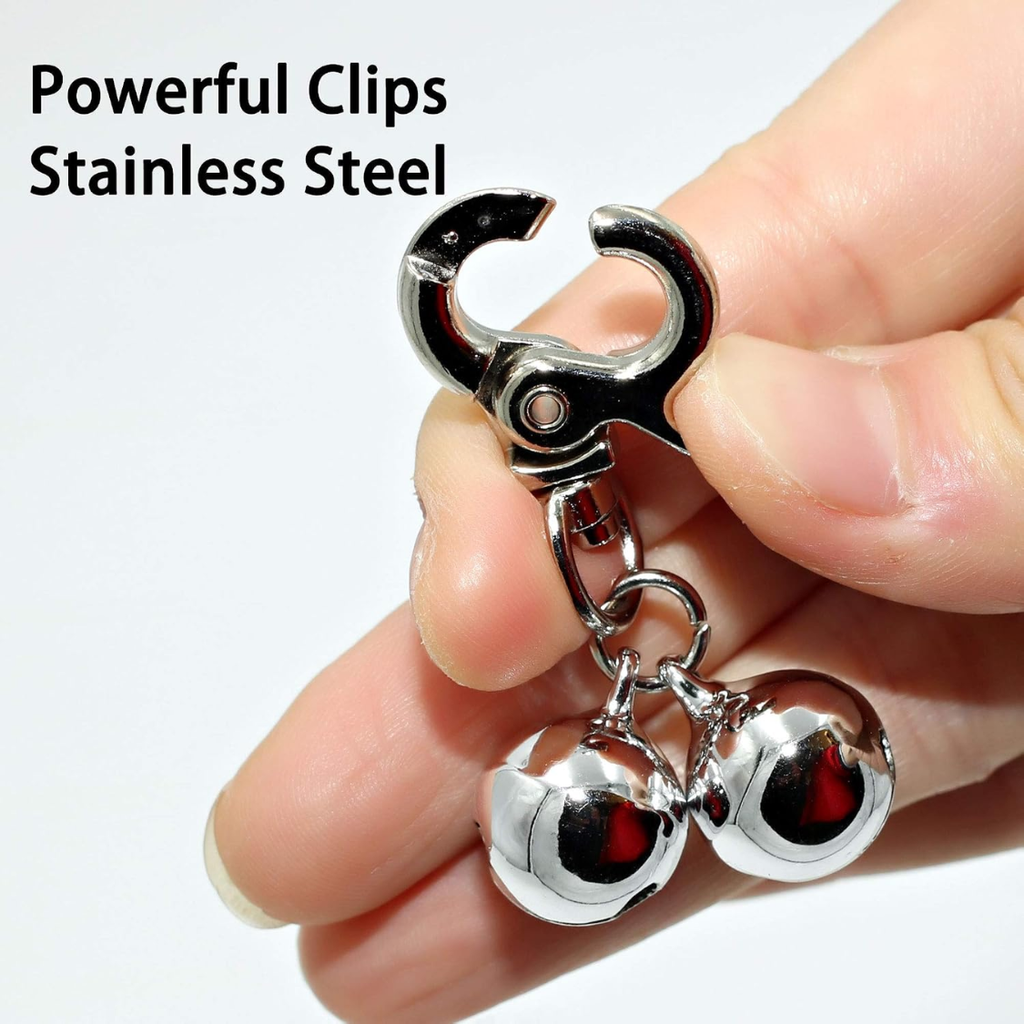 Cloches pour colliers de chien 2 Pack Collier de cloche en acier inoxydable pour chiens Chat