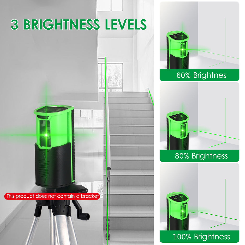 Niveau laser interligne à auto-niveautage vert