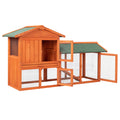 61pouces de poulet en bois Hen House Rabbit Wood Hutch Volaille Cage Habitat