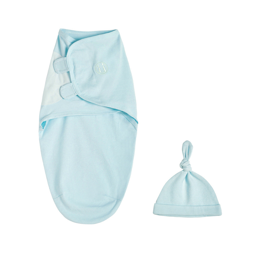 Coton Serviette de bébé Sac de couchage anti-dérapant contenant du bonnet