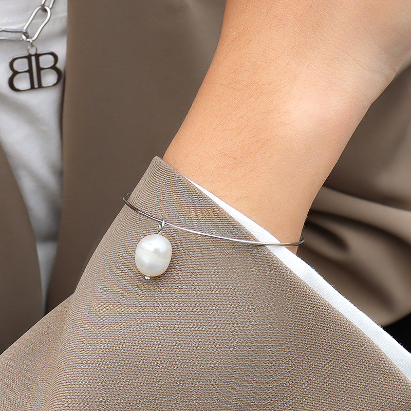 European And American Minimalist Style Versatile Plain Ring Bracelet