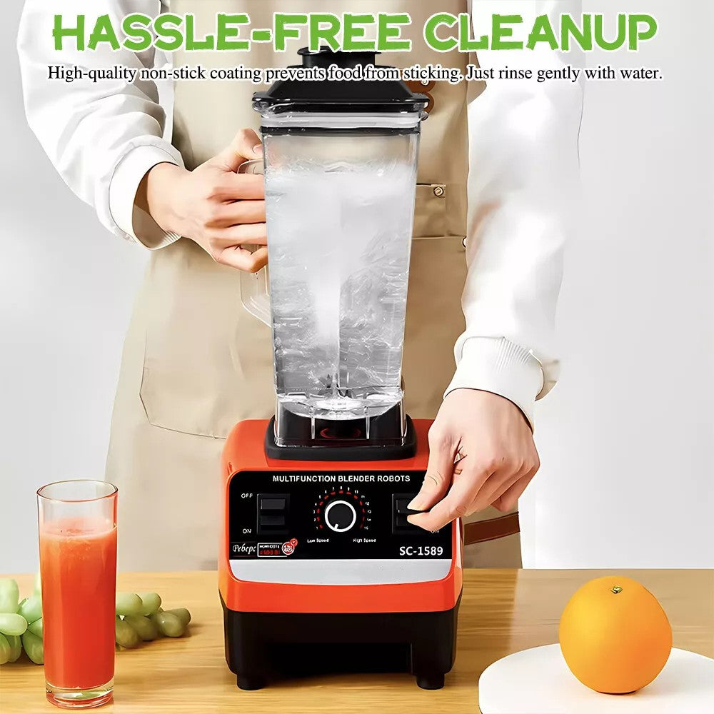 Commercial Blender 2xCups Food Processor Mixer Smoothie Juicer Glace Crusher Accueil