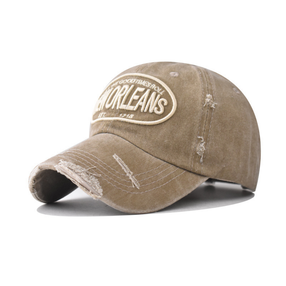 Hommes et femmes Stretchy Broded-edge Lettre Style tendance de baseball Cap Suitab