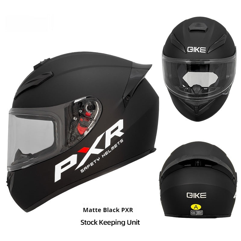Hiver Personnalité Casque de moto Quatre saisons Knight Bluetooth Locomotive Plein visage