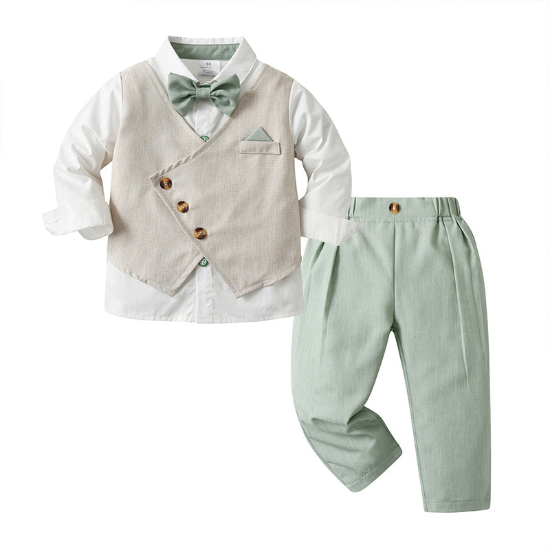 Bébé Printemps et automne Faux Vest Garçons à manches longues