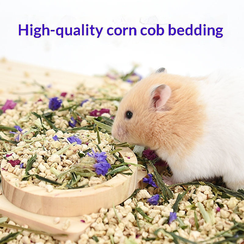 Literie de maïs hamster Refroidissement d'été Désodorisation des rasages de bois Fournitures de litière