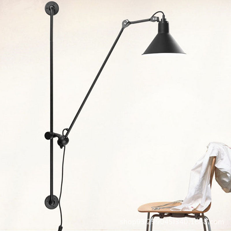 Rotation Rocker Arm Lampe murale de protection des yeux avec prise