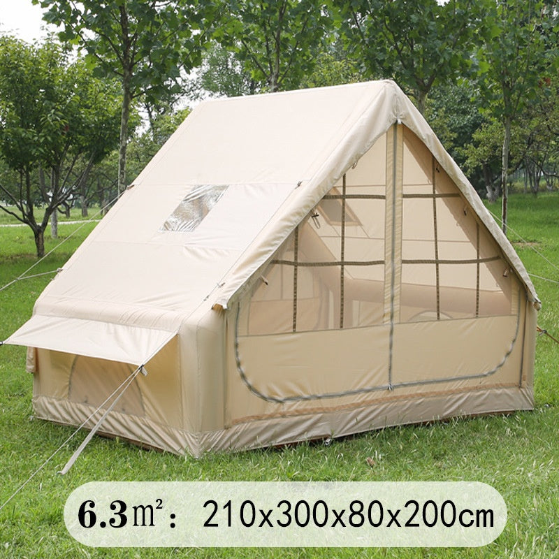 Tente gonflable de camping rehaussée de chaleur