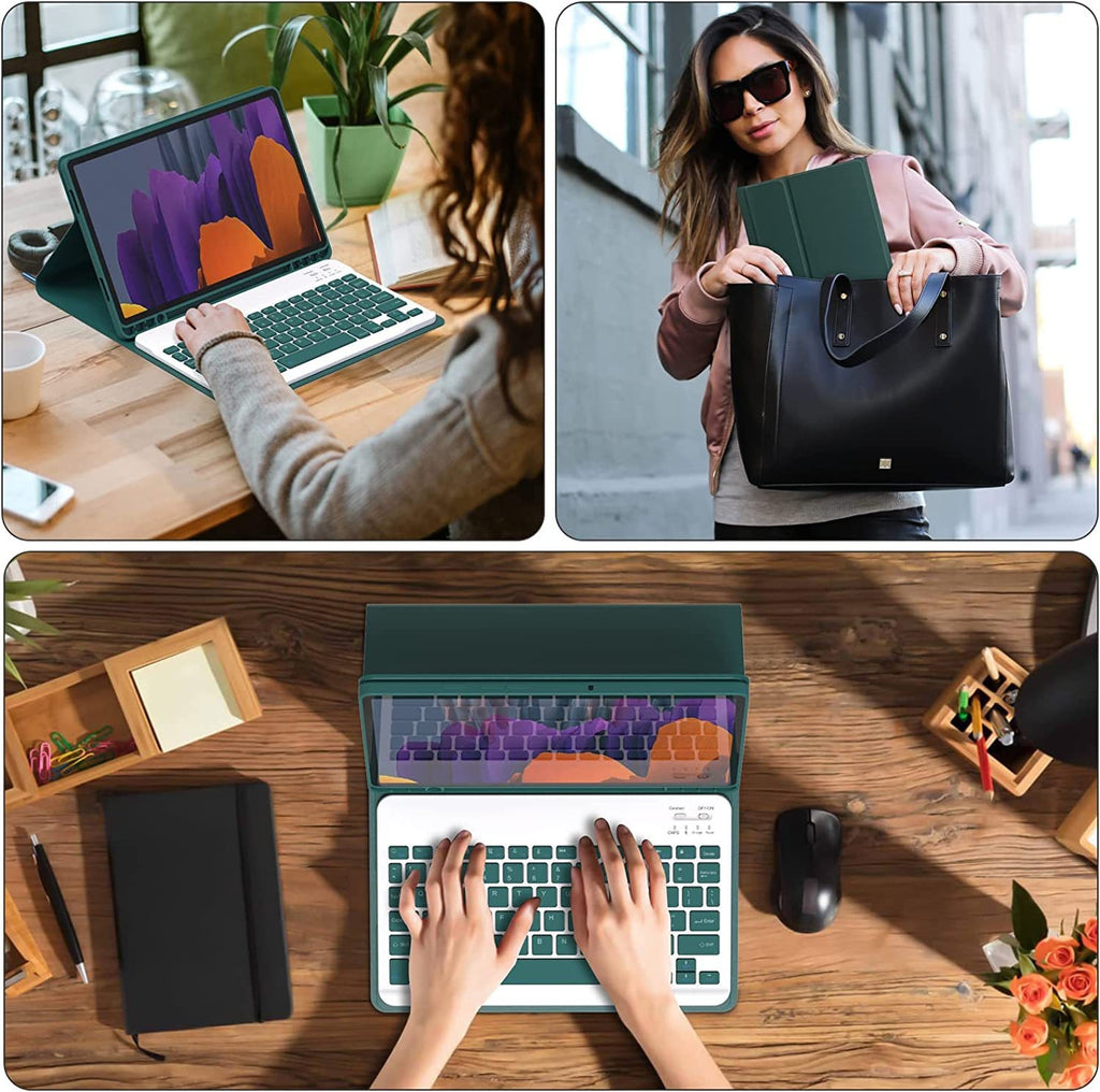 Housse de protection en cuir de cache-clavier Bluetooth