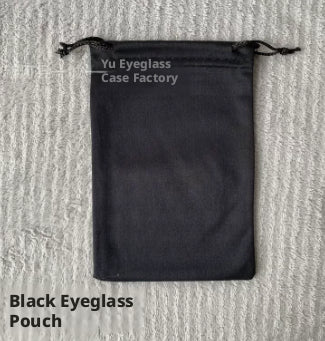 Lunettes portatives sac-fibre noir-9 * 18cm-1 pièce