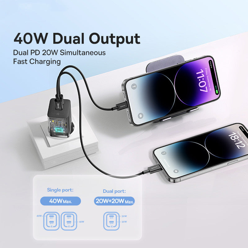 Chargeur de téléphone mobile à double port