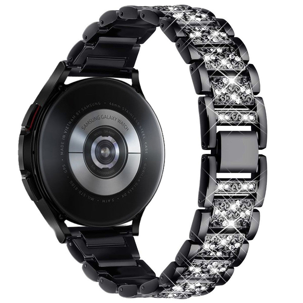 Montre trois perles Bracelet chaîne diamant massif