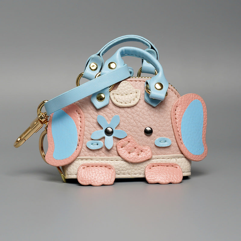Little Elephant Donkey Accueil Pendentif Petit Sac Mignon Sac Charm Rouge à lèvres Headset Car Keychain