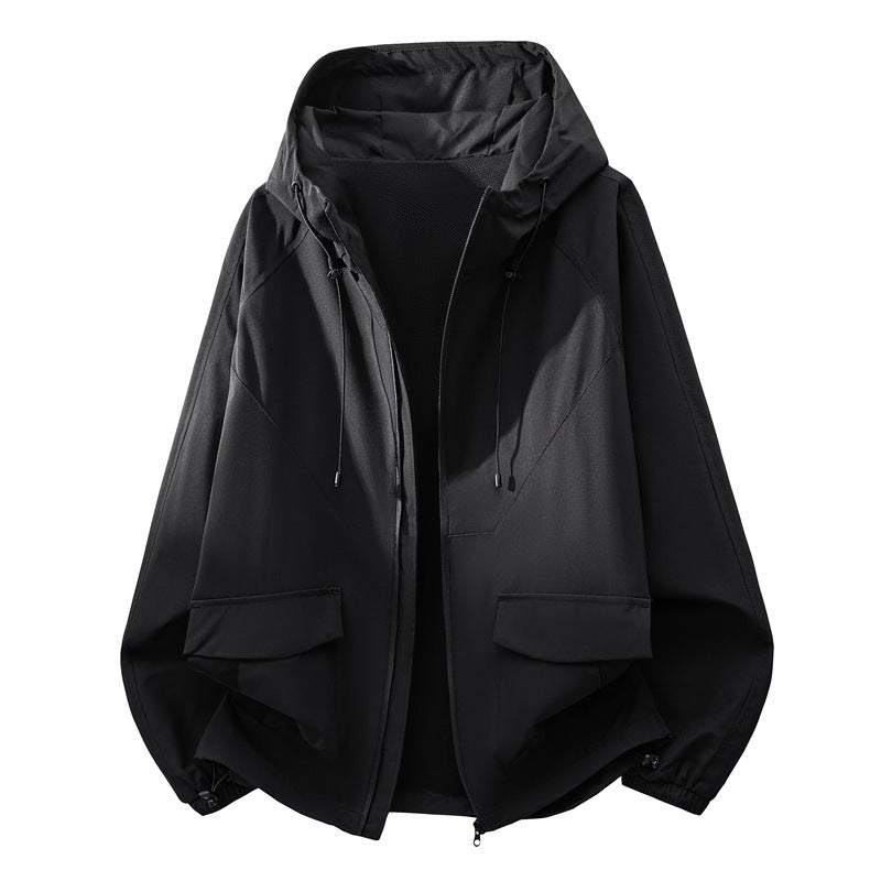 Printemps et automne Unisex Veste Hommes Trois Dimensional Line Design American Style