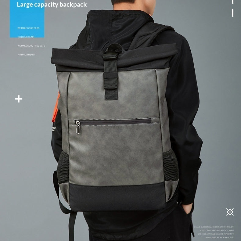 Hommes Casual Sac à dos polyvalent Outdoor Waterproof Sac portable Grande capacité Voyage et Col