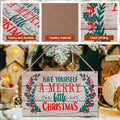Panneau suspendu de porte de Noël 11,8x7.1in