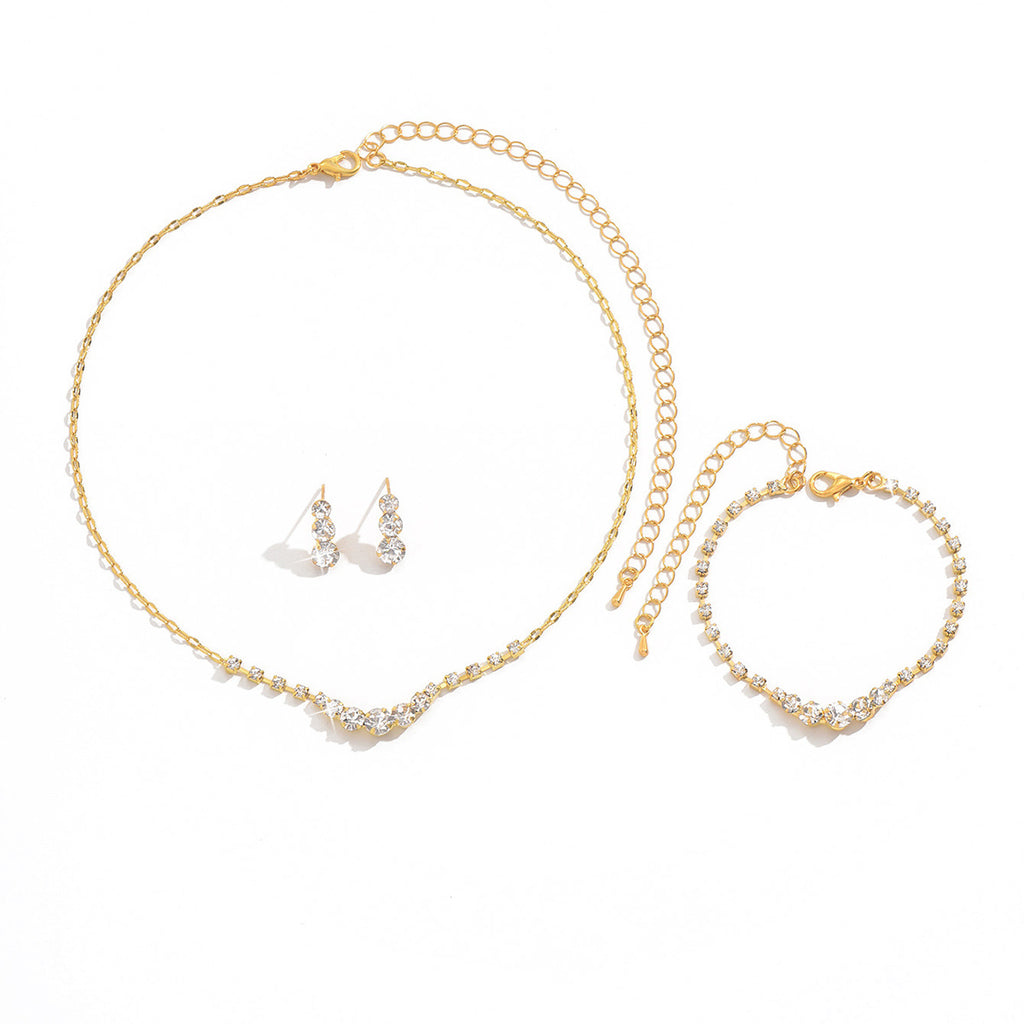 Collier à chaîne en strass brillant