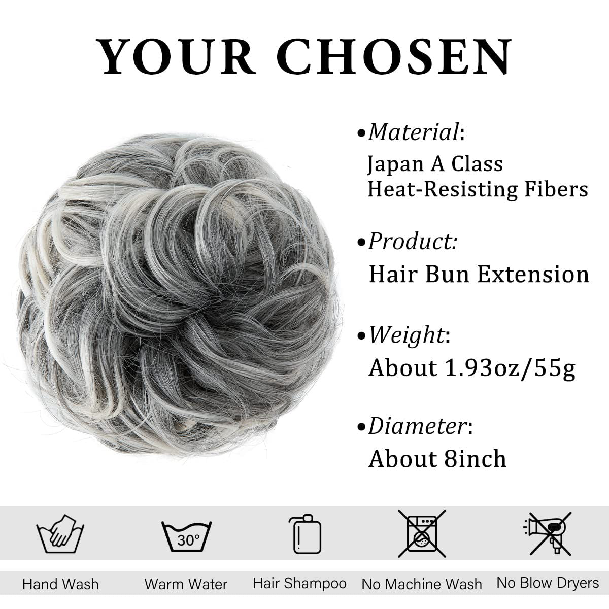Haute température Cheveux de soie Tie femmes Bun élastique bande de cheveux