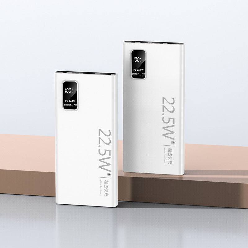 Banque de puissance à recharge rapide bidirectionnelle Grande capacité Portable Ultra-fin Portable Power Source