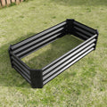 2PCS noir 4×2×1ft Lit de jardin surélevé en métal