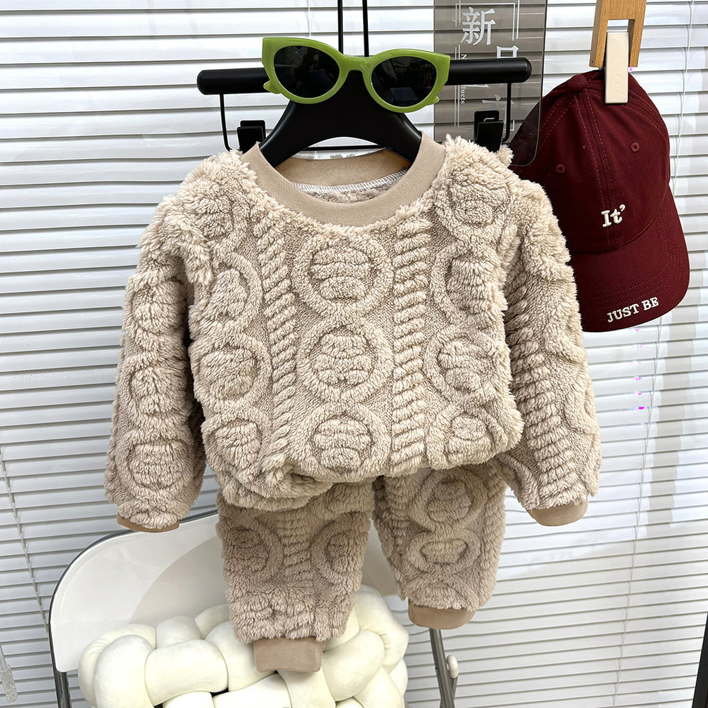 Pyjama de style coréen pour filles en couleur solide