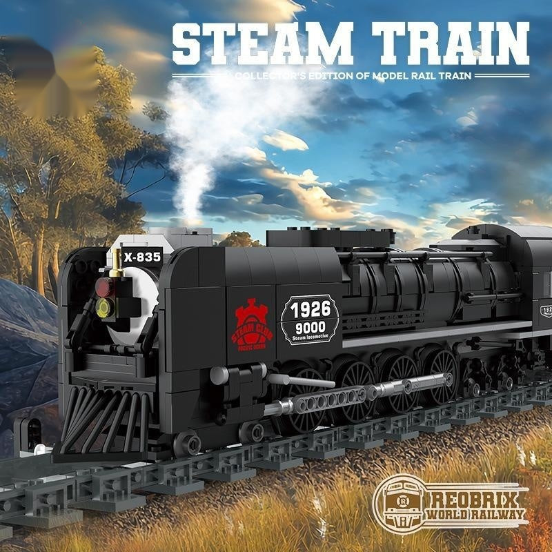Modèle de train à vapeur et de rail à grande vitesse