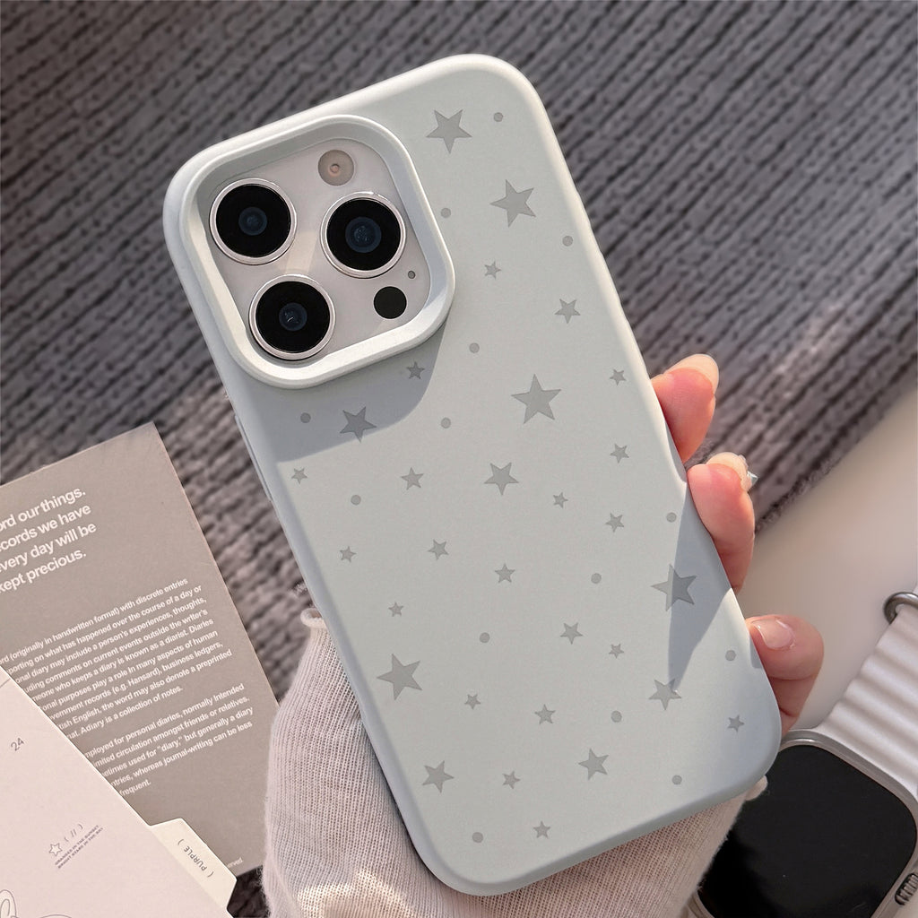 Boîtier de téléphone en silicone Grey Star conçu de façon minimale
