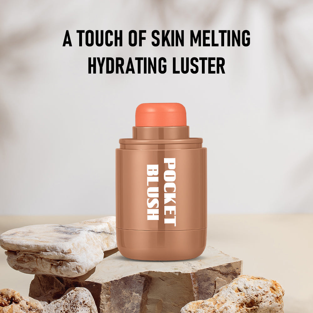 Bâton de surligneur multi-usage Glossy Blush pour lèvres et cheeks