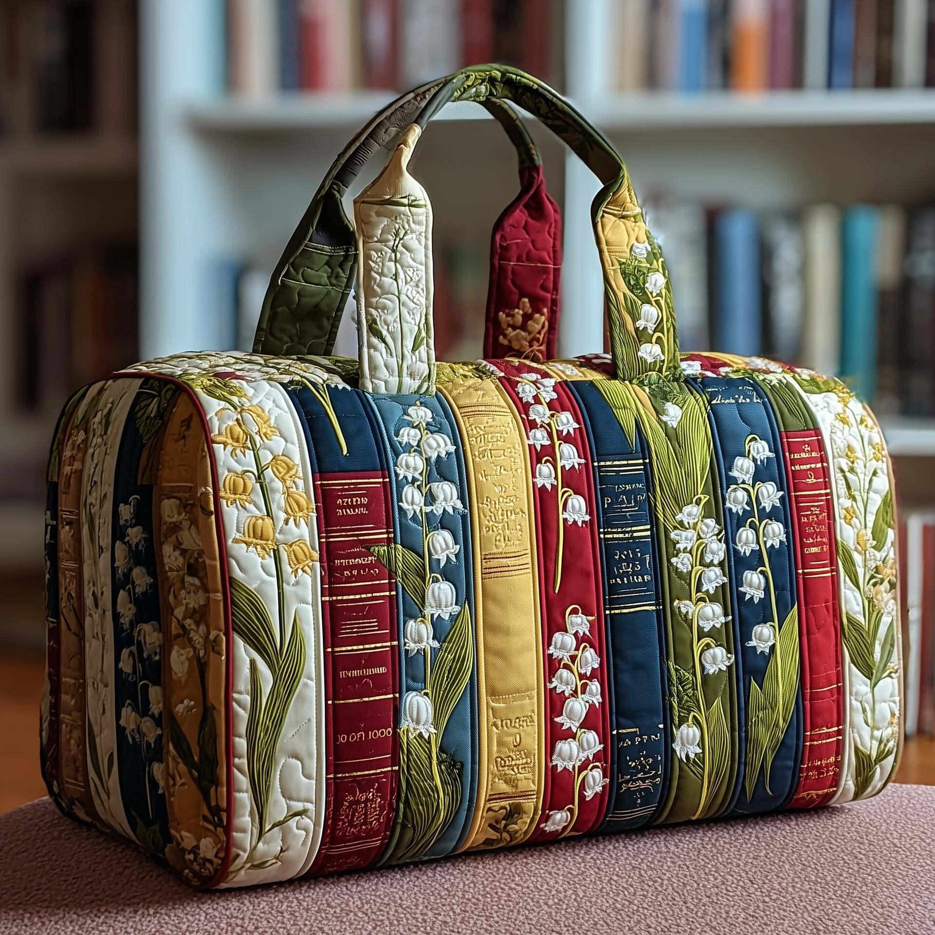 Série Bookwind Short-Distance Handheld Brodery matelassé sac de voyage multi-fonctionnel