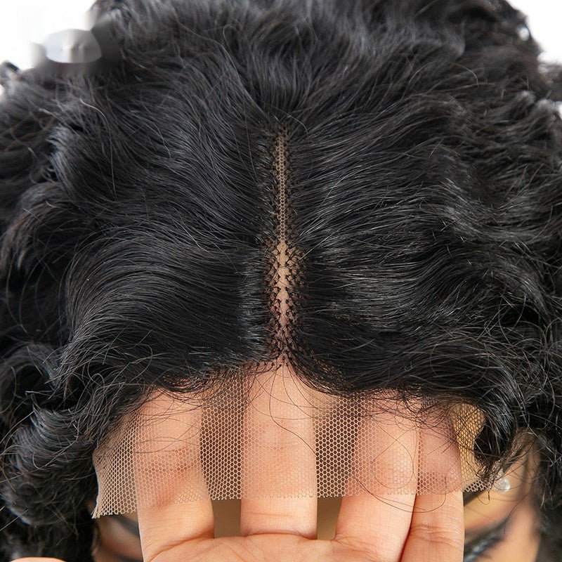 Perruque à haute température synthétique en dentelle bouclée à la mode