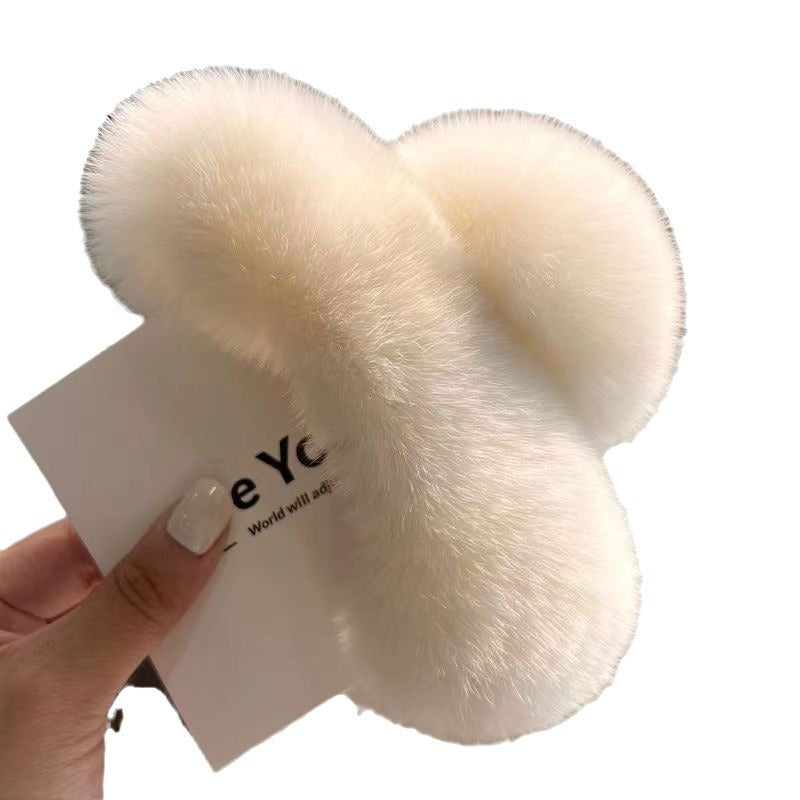 Véritable Rex lapin cheveux mignon en peluche coiffure griffe cheveux