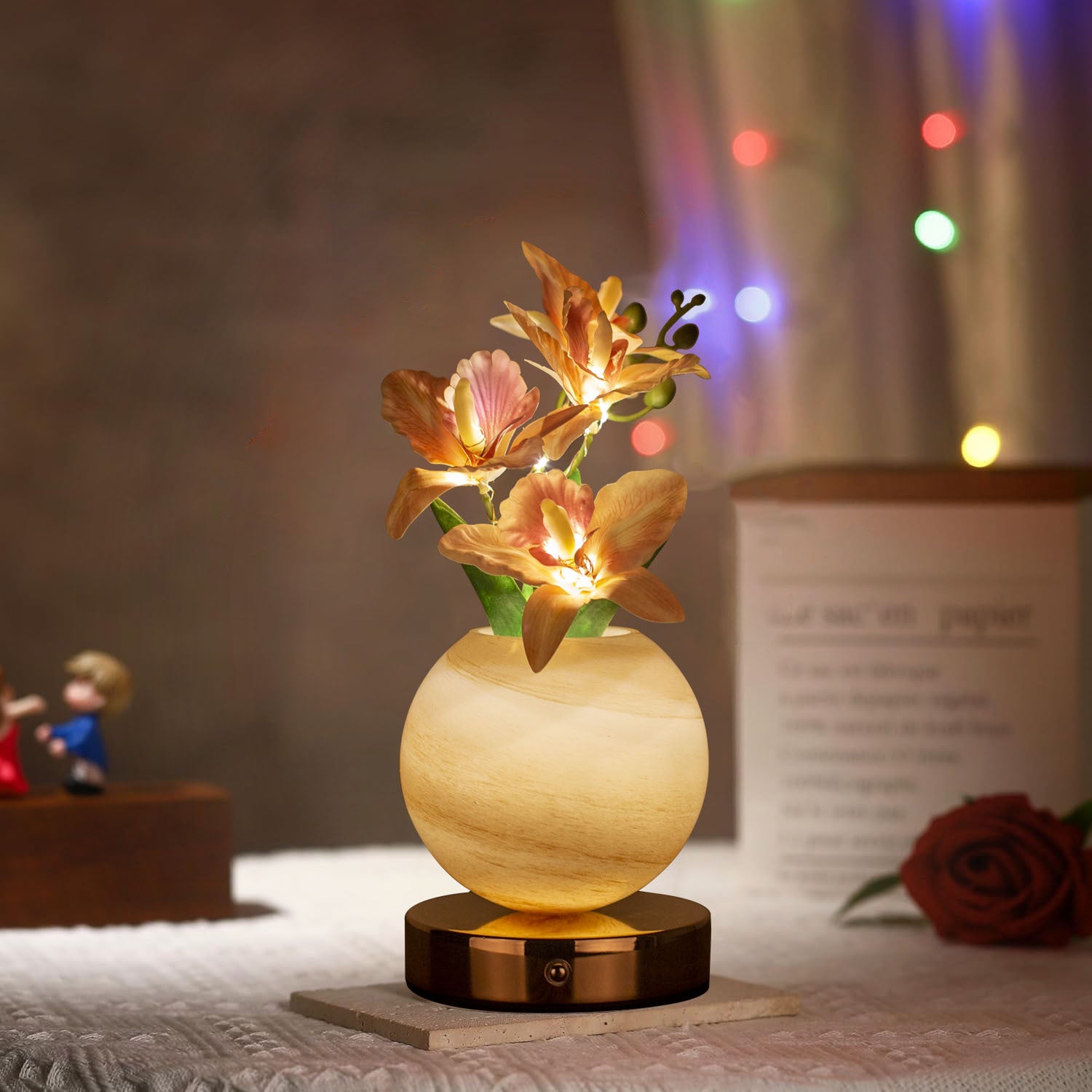 Simulation Phalaenopsis Planet Lampe de table