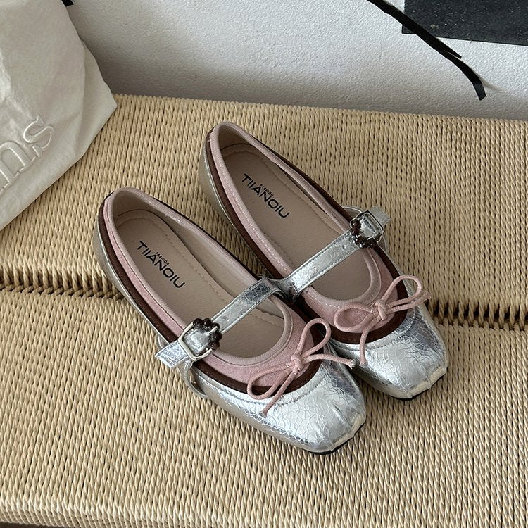 Chaussures tendance Femmes Arrivée d'automne Bouche peu profonde Sweet Vintage Platform Mary Janes