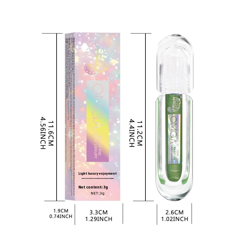 Chaméléon Strass Liquid Eye Shadow Série Multicolore Perlescent mince et brillant H