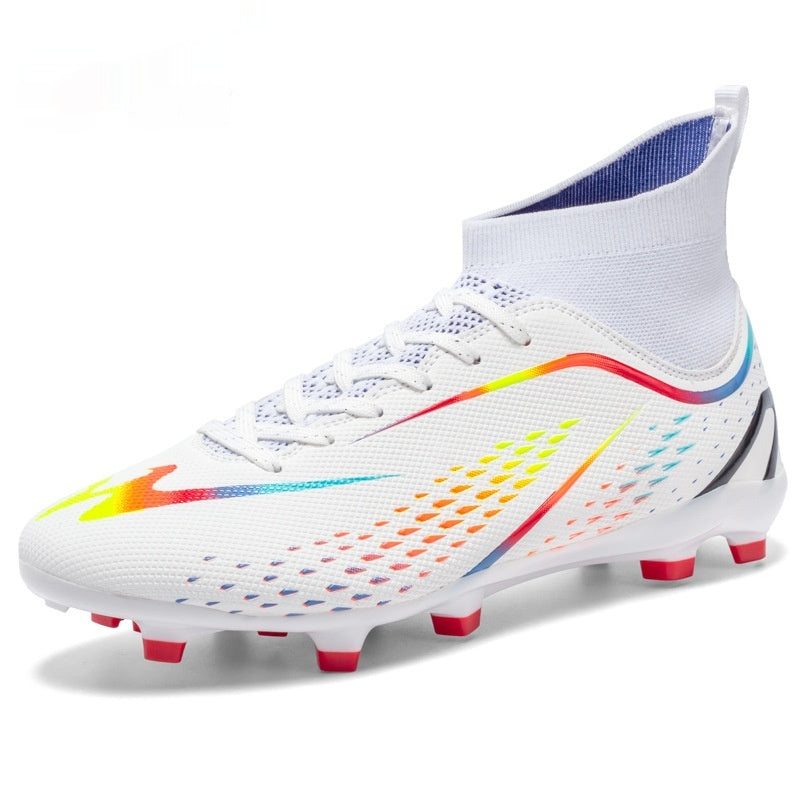 Chaussures de football pour enfants TF Broken Nail High-top Respirant
